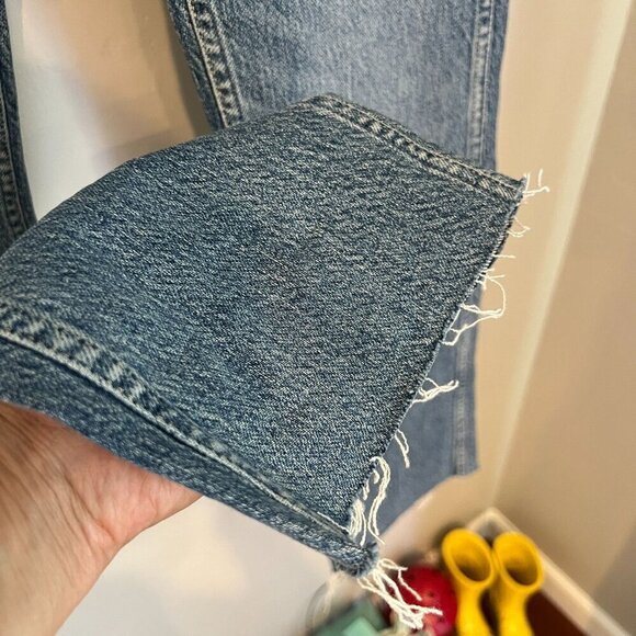 Boyish Womens The DEMPSEY Stretch High Rise Slim Straight Denim Sz 26 in MIRROR - Picture 3 of 11